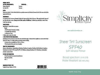 Package Label (Simplicity 203)